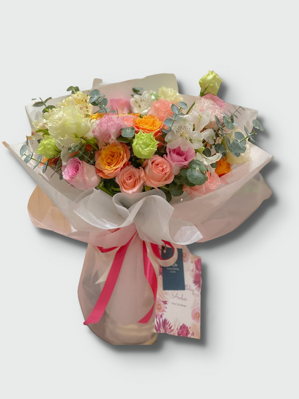 Bó hoa hồng cam Valentine 14/2