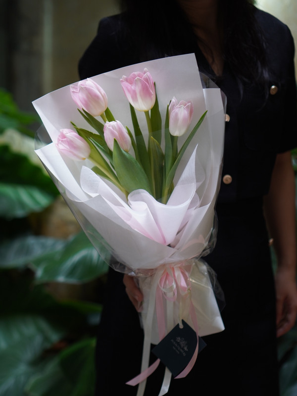 [Hoa 20/10] - Hoa tulip hồng tặng người yêu - hoa sinh nhật đẹp tặng người yêu