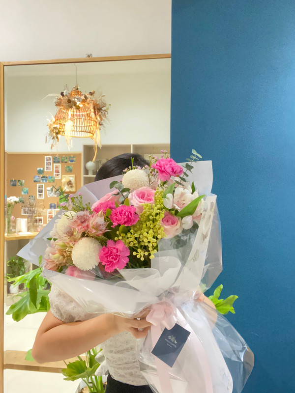 Bó hoa hồng công chúa