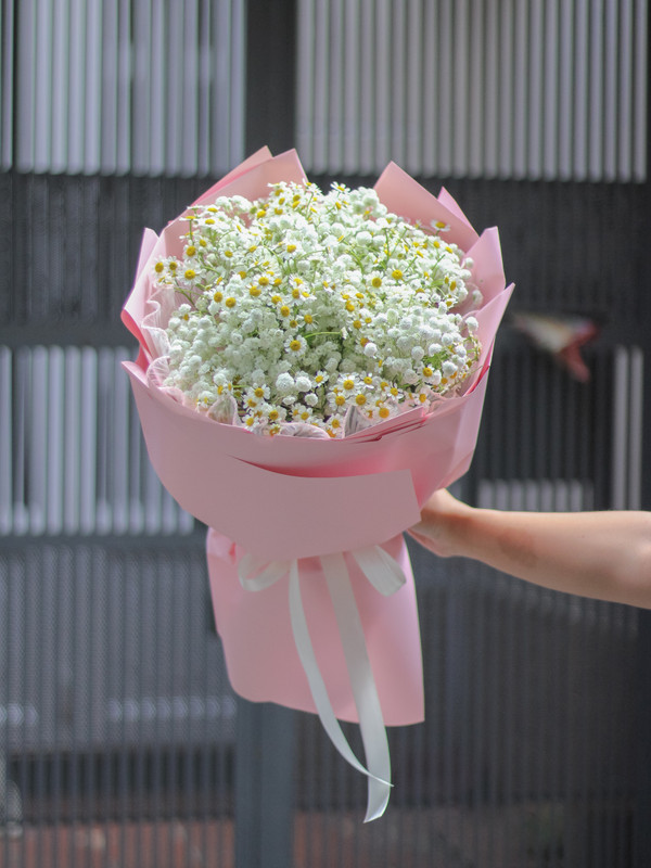 Hoa baby - Bó hoa baby trắng mix cúc tana tặng người yêu cute