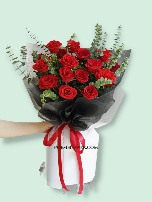 Bó hoa hồng đỏ Honey moon 