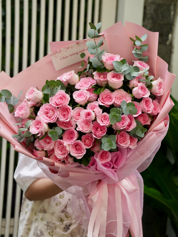 Bó hoa hồng lạc thần 50 bông tặng sinh nhật 