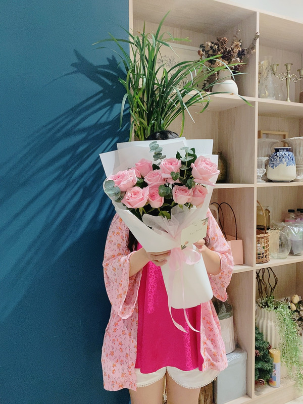 Bó hoa hồng Ohara 9 bông - Tình yêu bất diệt