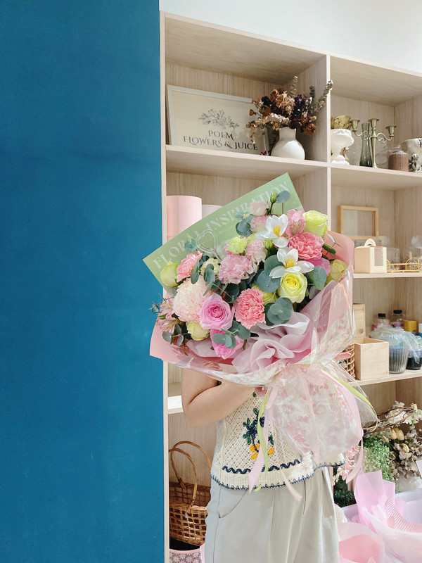 Hoa tặng sinh nhật - Bó hoa hồng ngọt ngào tặng sinh nhật