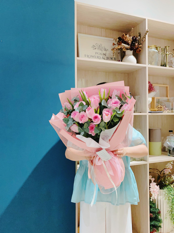 Hoa sinh nhật đẹp cho nữ - hoa tặng sinh nhật người yêu- bó hoa tulip tặng người yêu