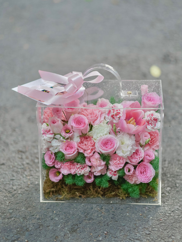 Vali hoa sang trọng tặng người yêu - Vali size 30cm