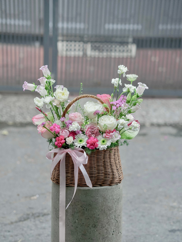 Hoa sinh nhật Hàn Quốc - Giỏ hoa sinh nhật mùa hạ tặng bạn bè