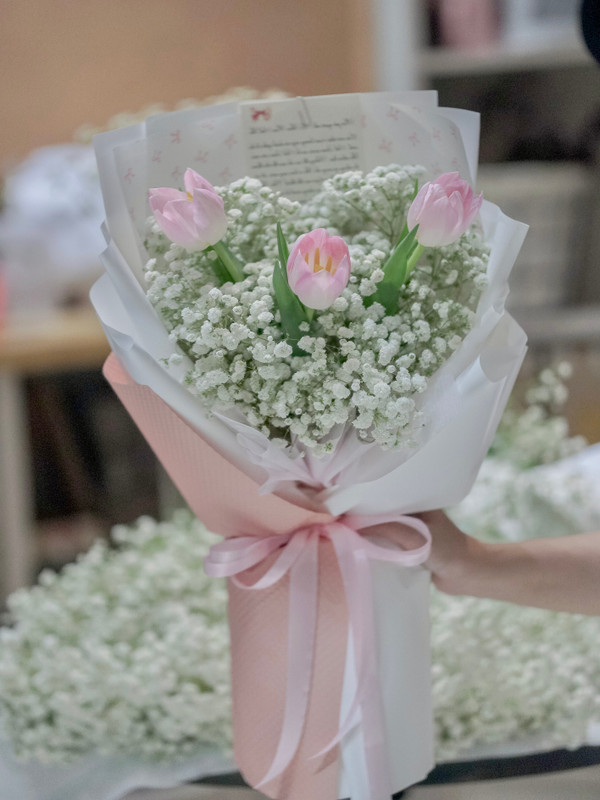 Bó hoa tulip mix baby dễ thương