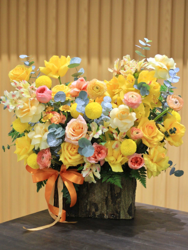 Hoa chúc mừng - Lẵng hoa chúc mừng hiện đại, sang trọng