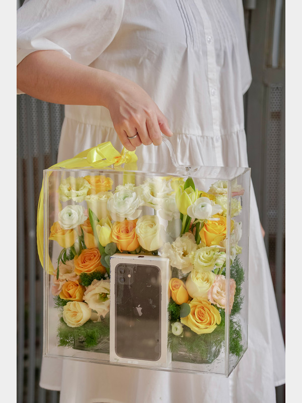 Hoa thiết kế - Hộp hoa custom theo tone màu và yêu cầu 